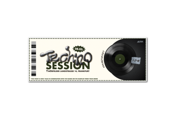 TECHNO SESSION TICKET