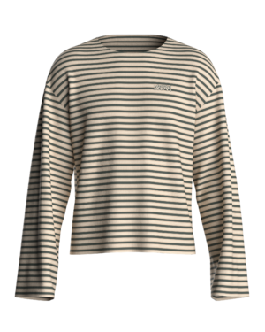 Striped Knitted Cropped Longsleeve