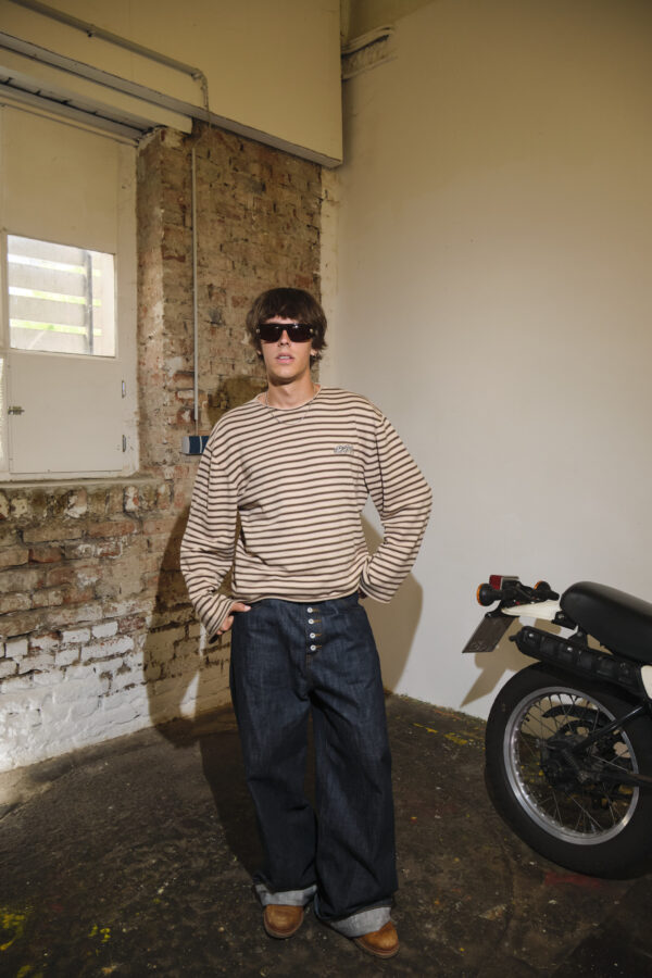 Striped Knitted Cropped Longsleeve - Image 3